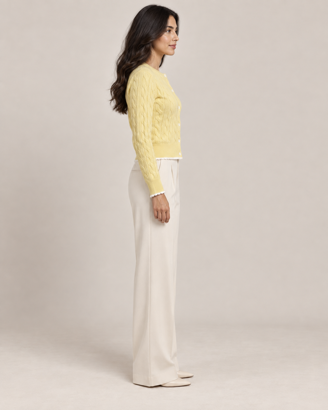Cardigan jaune
